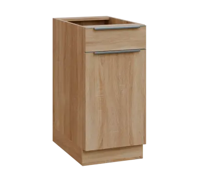 SIS - 4DZ spodní skříňka, 1-dveřová, 1-zásuvková, pravá, 870x400x600, dub bardolino SIS - 4DZ spodní skříňka, 1-dveřová, 1-zásuvková, pravá, 870x400x600, dub bardolino